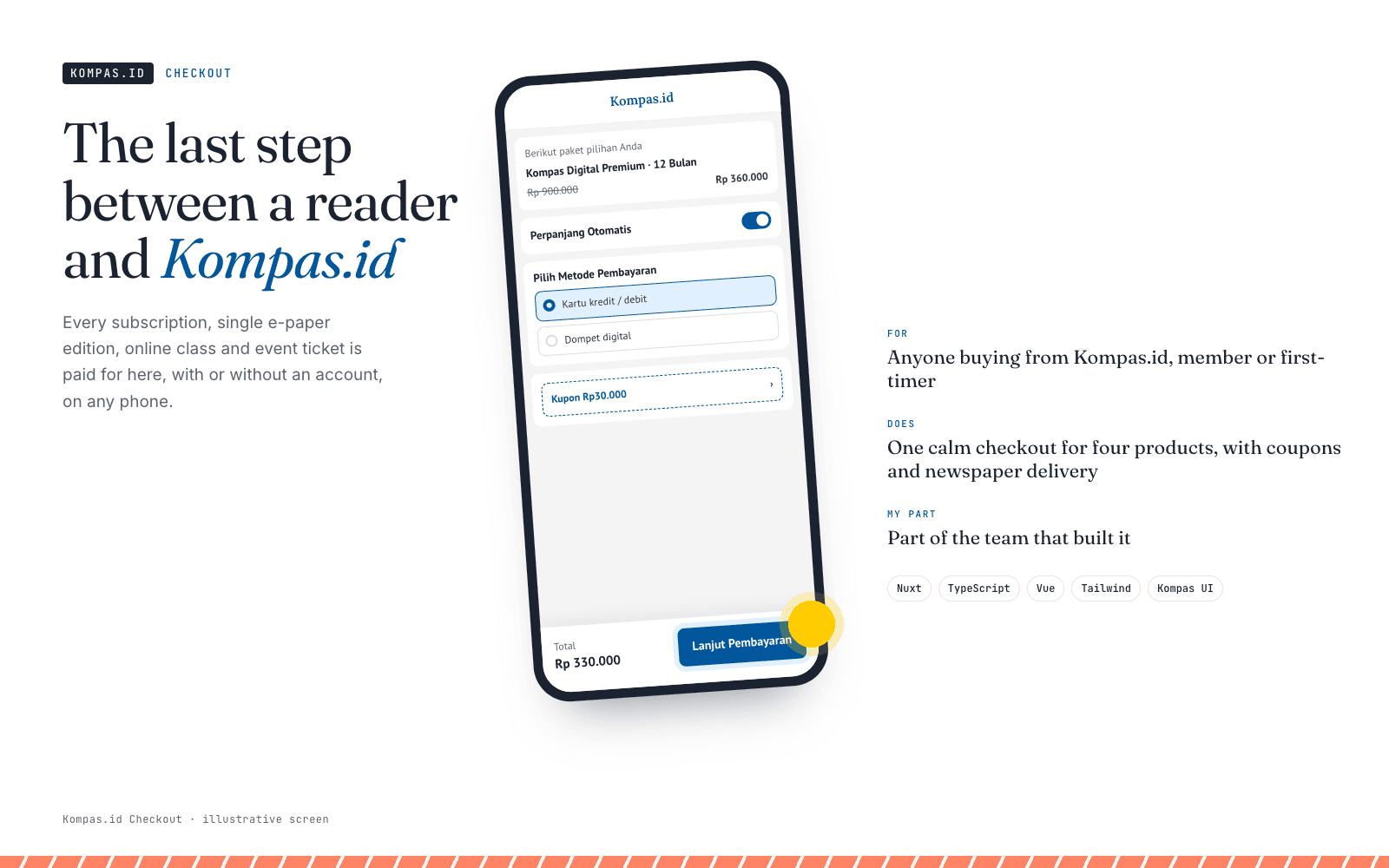 Kompas.id Checkout: The last step between a reader and Kompas.id
